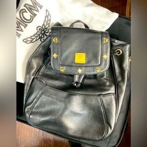 Mcm Leather Backpack